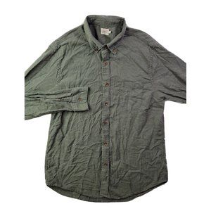 Faherty Brand Men XL Forest Green Casual Button Shirt Lightweight Breathable LS